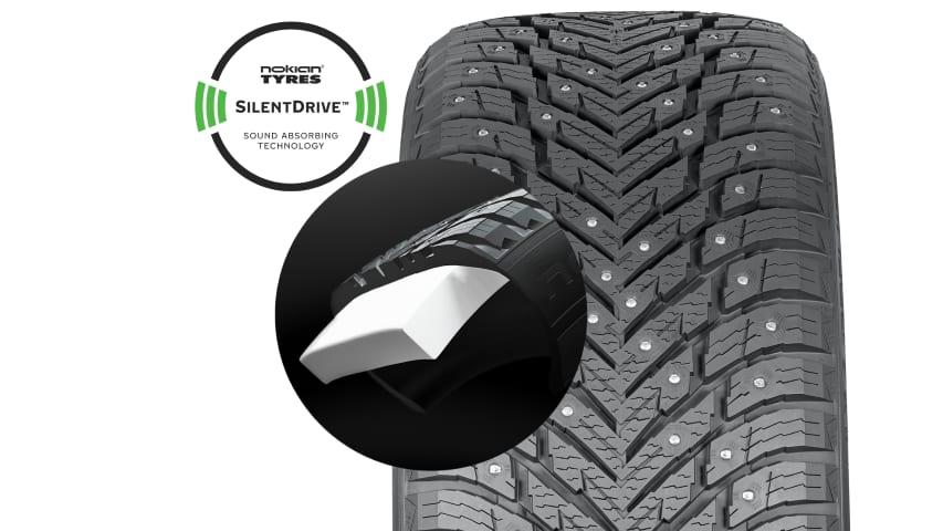 Double Stud naglar í Nokian Hakkapeliitta 10 EV